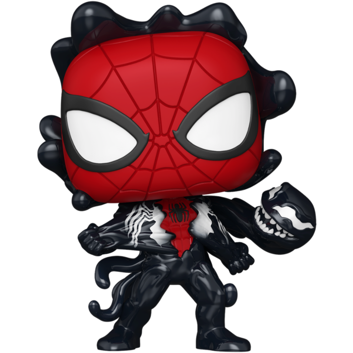 Funko Pop! Marvel : Spider-Man ( Symbiote ) #1525 With Soft Protector Case