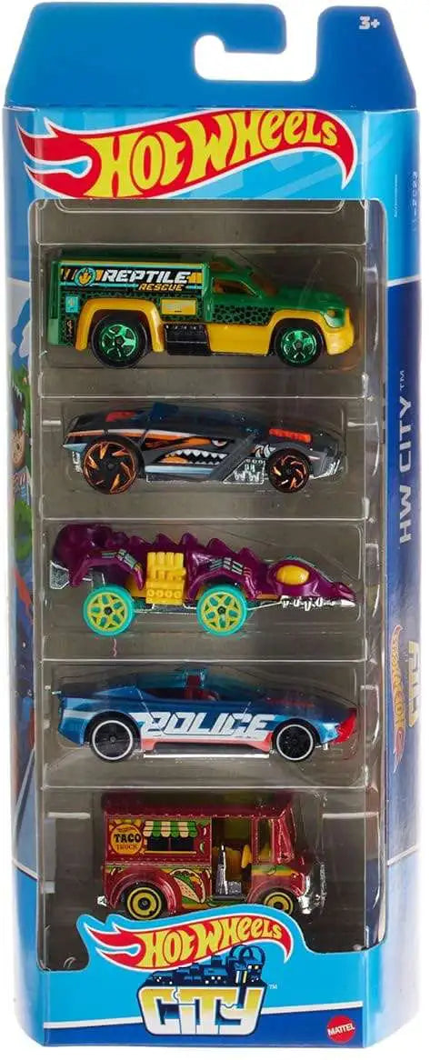 Hot Wheels 5 Car Gift Pack - HW City Pack