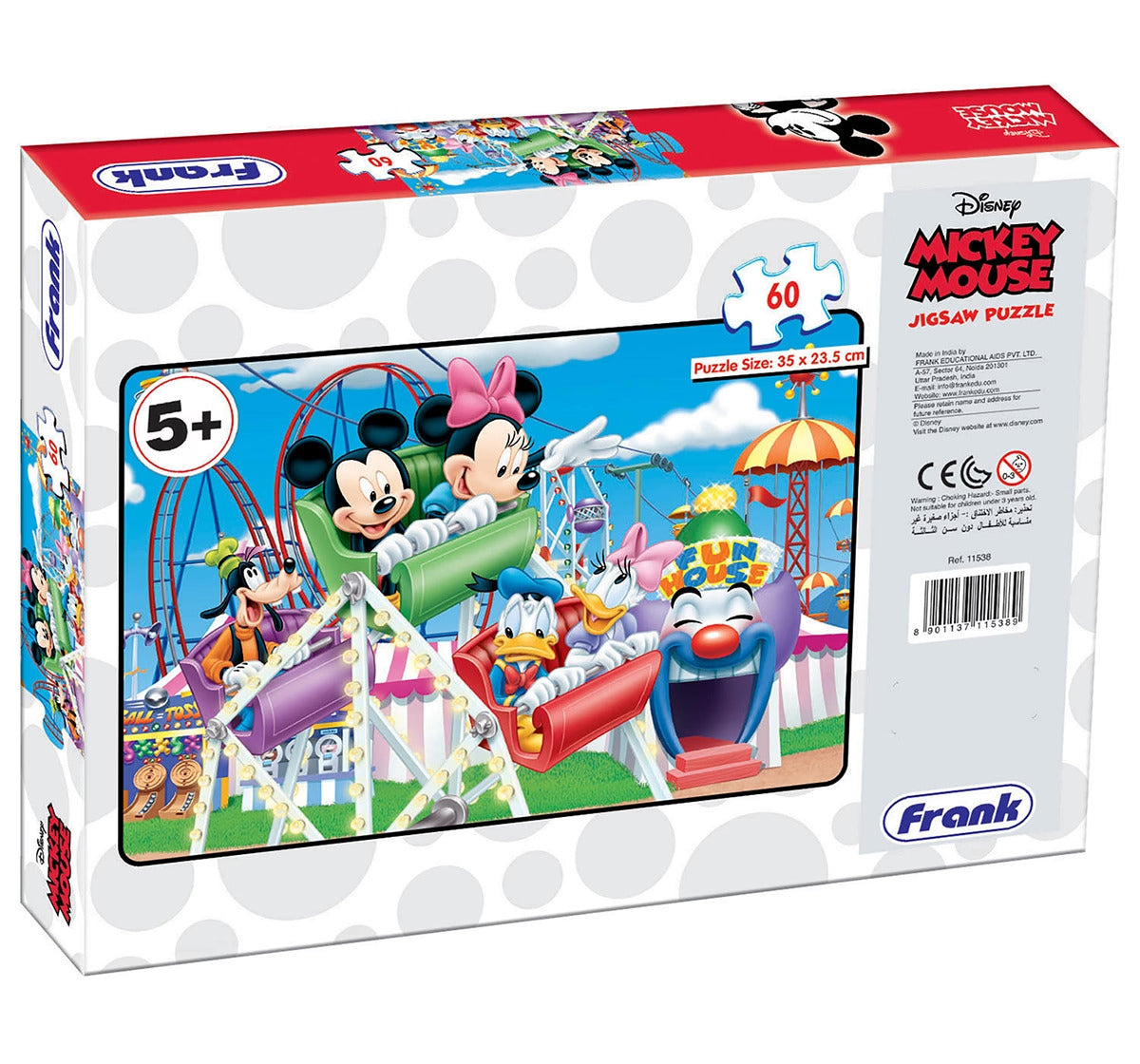 Disney Frank Mickey Mouse On Joy Ride 60 piece Puzzle for Kids age 5Y+