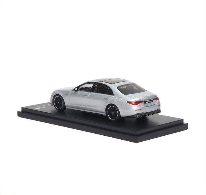 AR Box Almost Real 1/64 Mercedes-AMG S63 E Performance High-Tech Silver With Acrylic Box