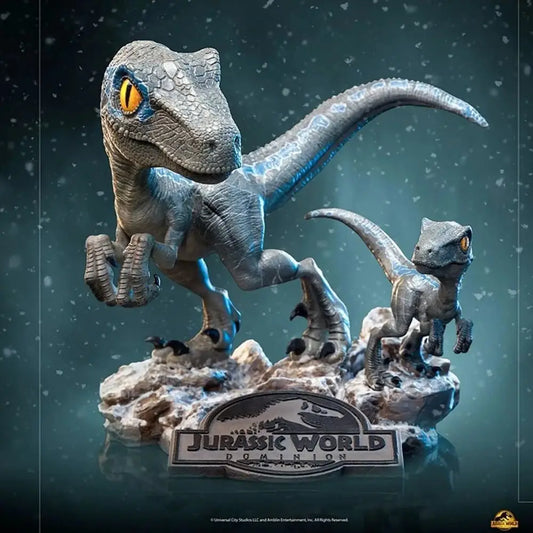 Statue Blue and Beta – Jurassic World: Dominion – MiniCo – Iron Studios