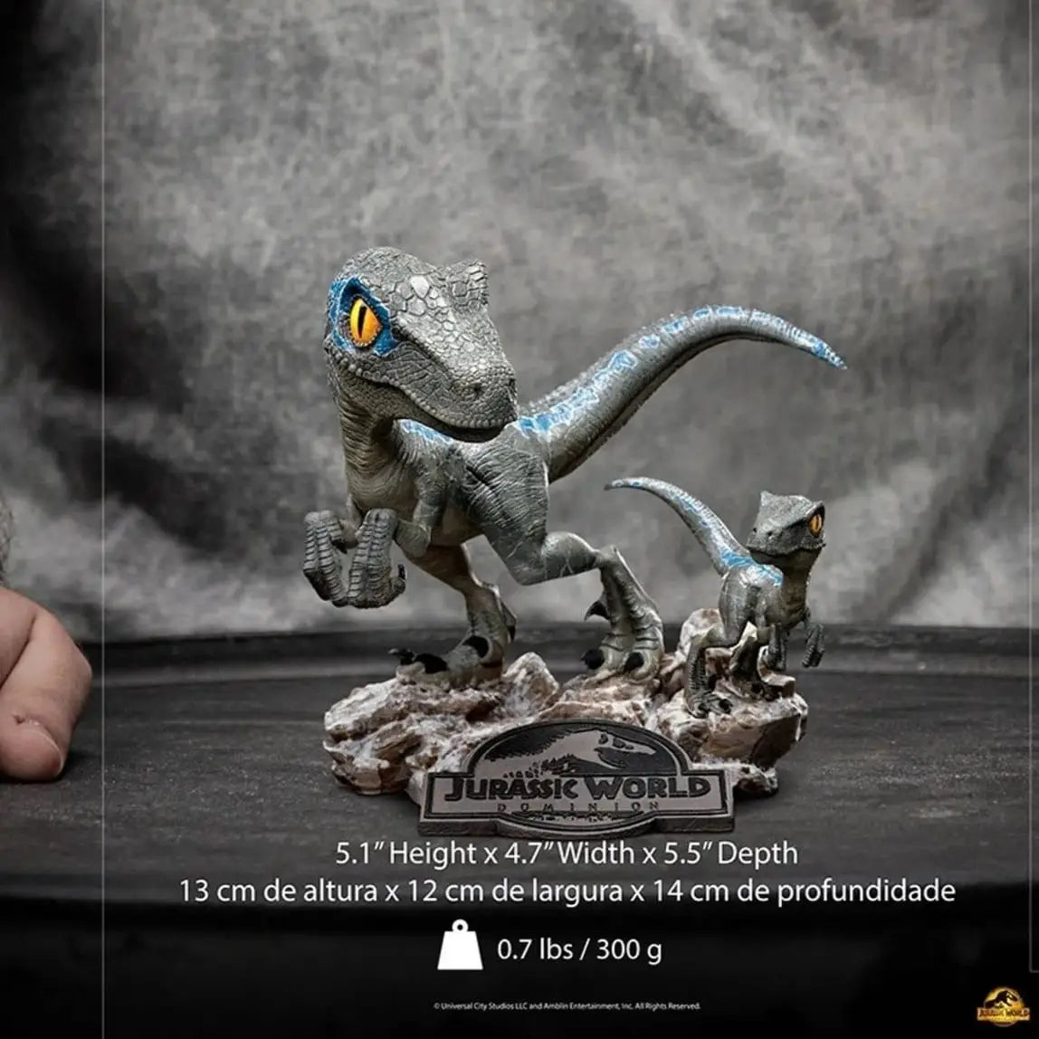 Statue Blue and Beta – Jurassic World: Dominion – MiniCo – Iron Studios
