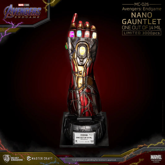 Beast Kingdom MC-026 Avengers: Endgame Master Craft Nano Gauntlet 1:1 Scale (Limited Edition of 3000)