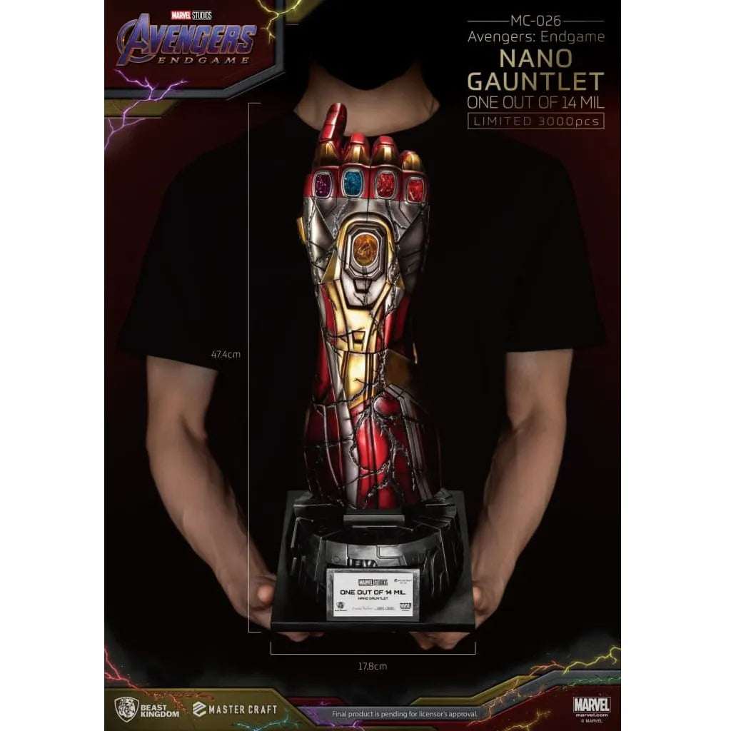 Beast Kingdom MC-026 Avengers: Endgame Master Craft Nano Gauntlet 1:1 Scale (Limited Edition of 3000)