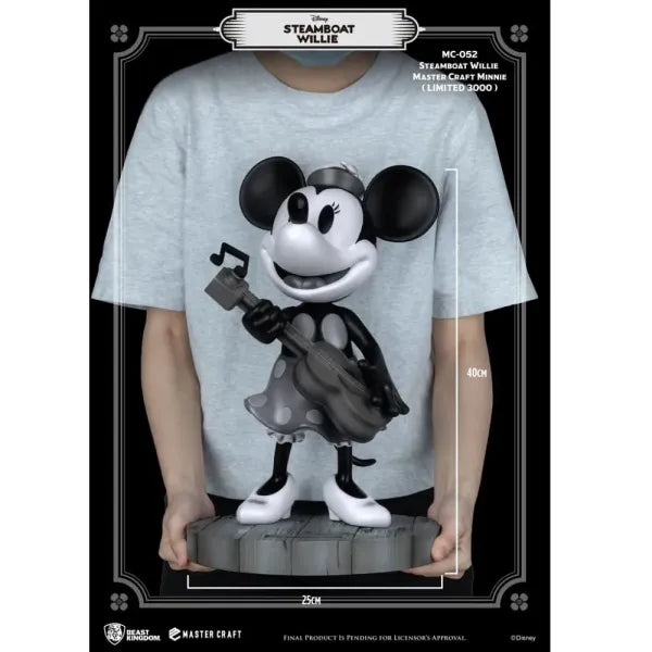 Beast Kingdom MC-052 Steamboat Willie Master Craft Disney Minnie Mouse Statue (Limited Edition)