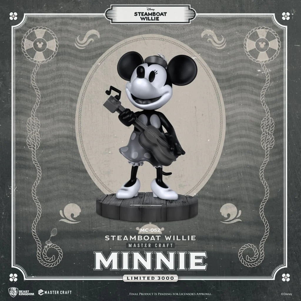 Beast Kingdom MC-052 Steamboat Willie Master Craft Disney Minnie Mouse Statue (Limited Edition)