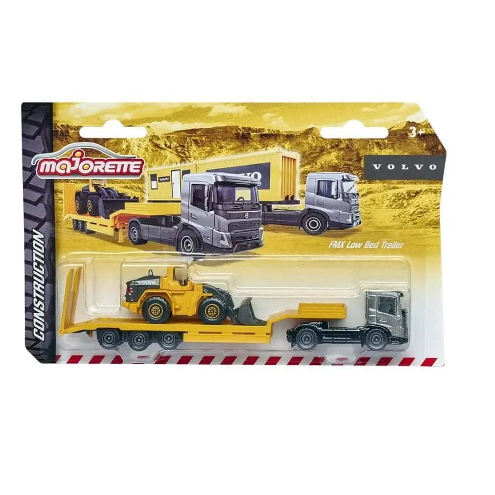 Majorette Construction Volvo FMX Low Bed Trailer