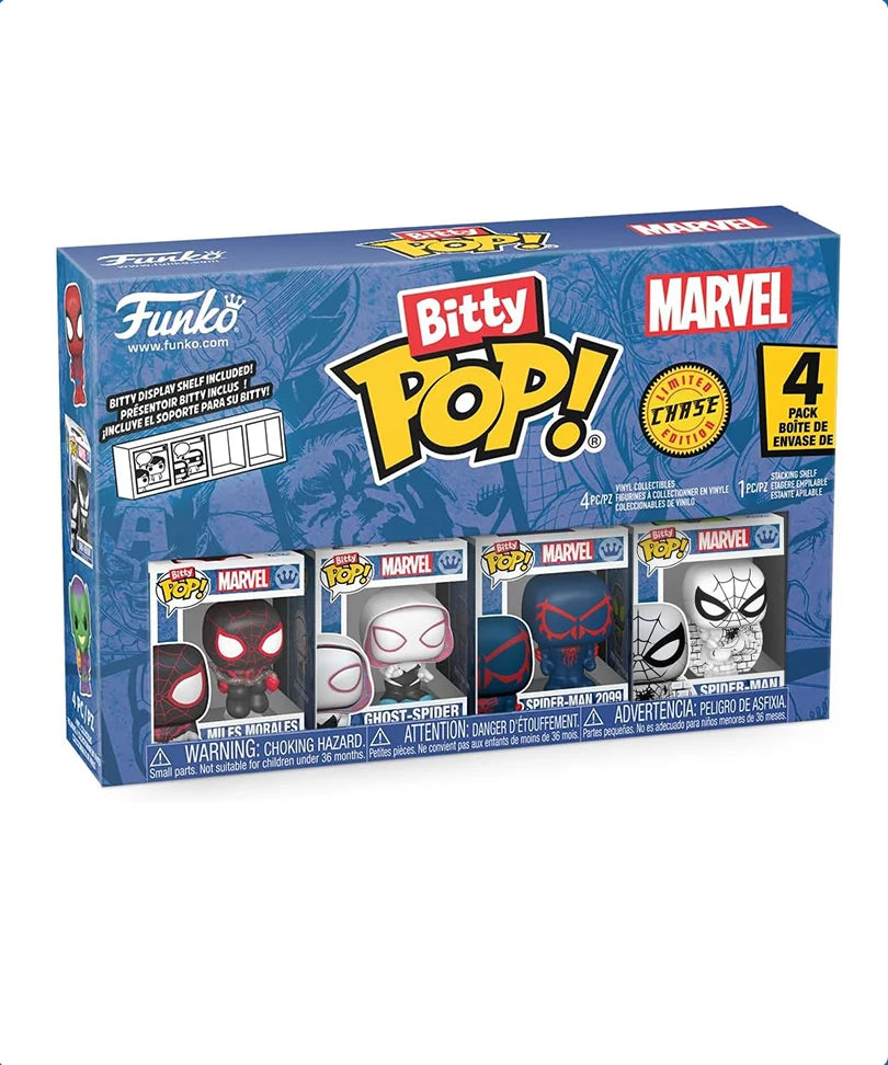 Funko Bitty Pop! Marvel Spider-Man 4 Pack Limited Chase Edition