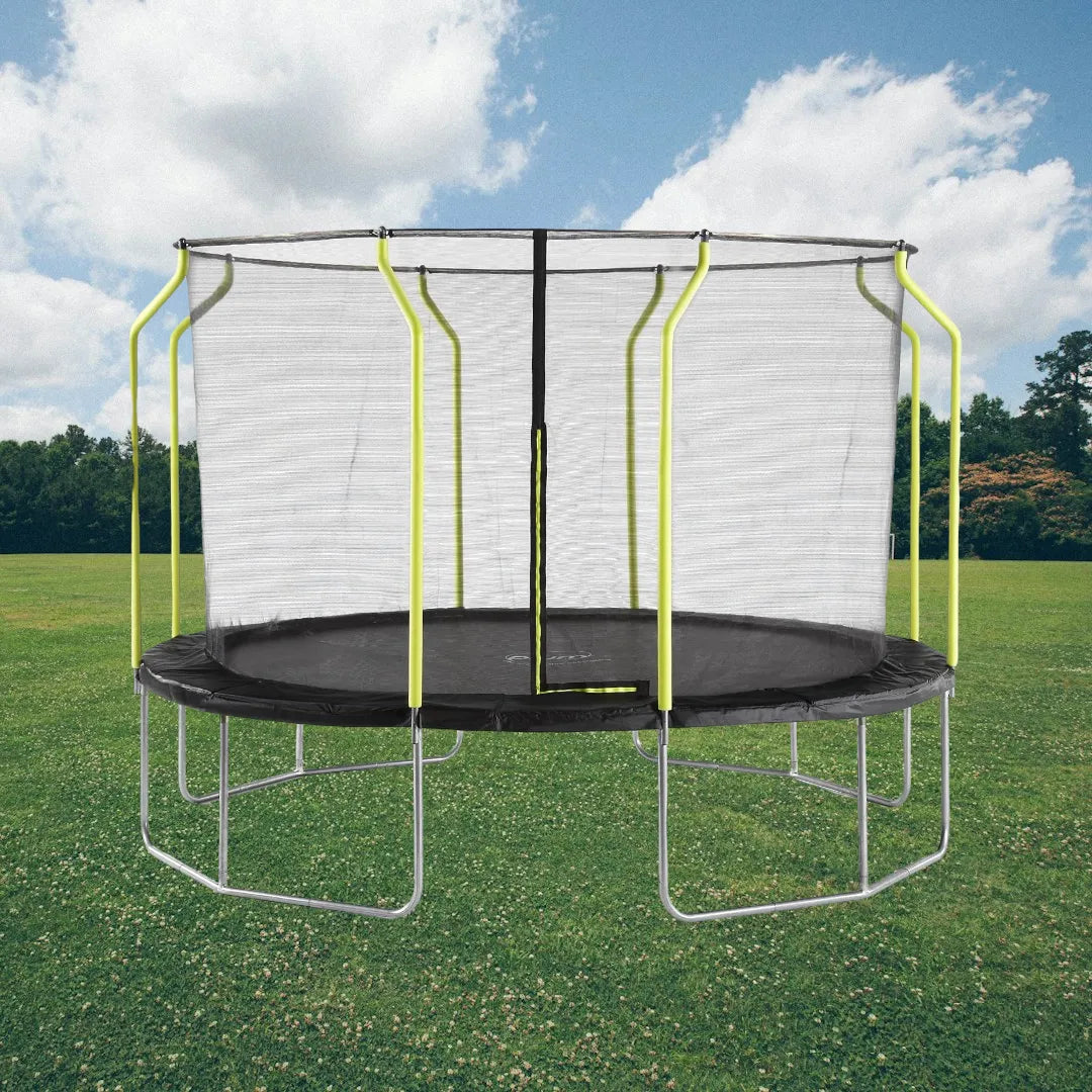 Plum 14ft Wave Springsafe® Trampoline & Enclosure for age 6+ years to Adult (upto 120 kgs)