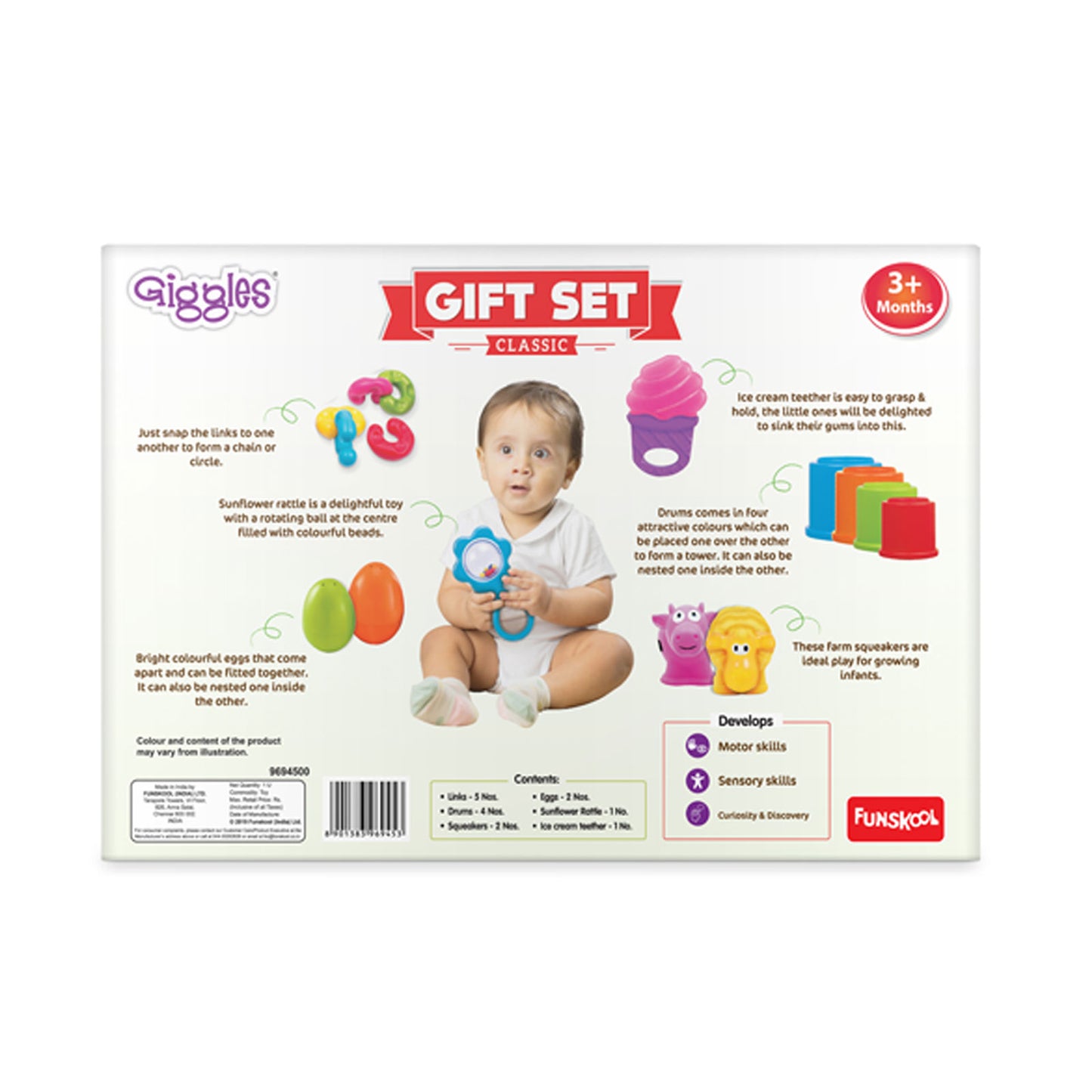 Giggles Mini Vehicle City Series Gift Pack of 6