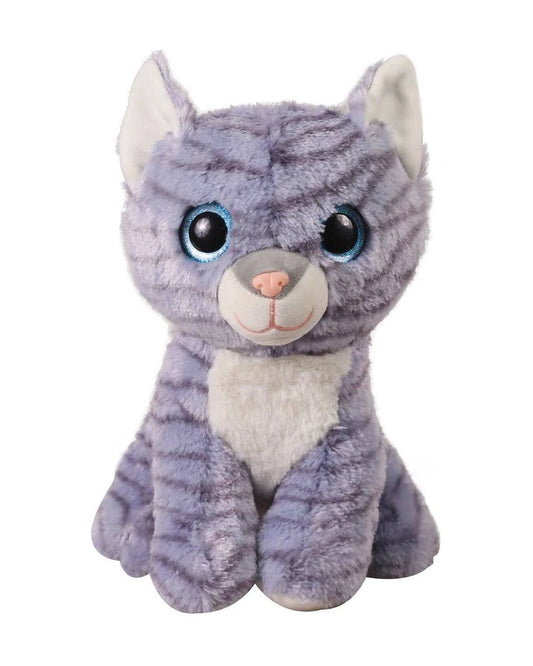 Mirada Glitter Eye Kitty Grey Pattern - 25 Cm