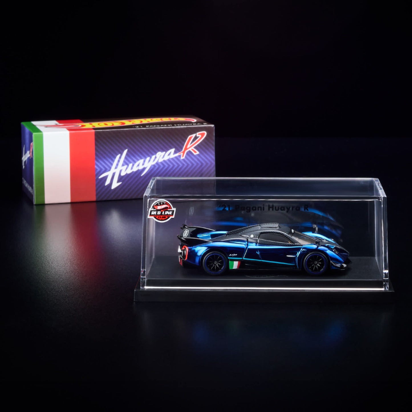 Hot Wheels '21 Pagani Huayra R Red Line Club Exclusive With Acrylic Case