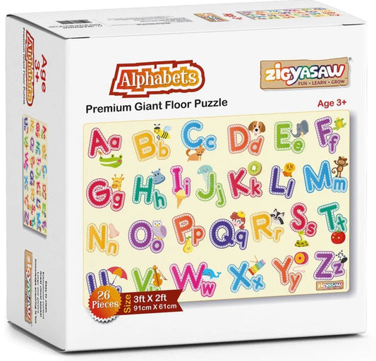 Zigyasaw English Alphabet premium giant floor puzzle game for Kids Age 3+