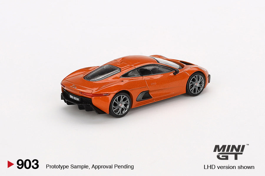 Mini GT "Spectre 007" Jaguar C-X75 Blister Pack Orange