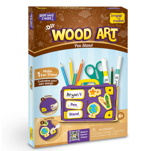Imagi Make DIY Wood Art Pen Stand