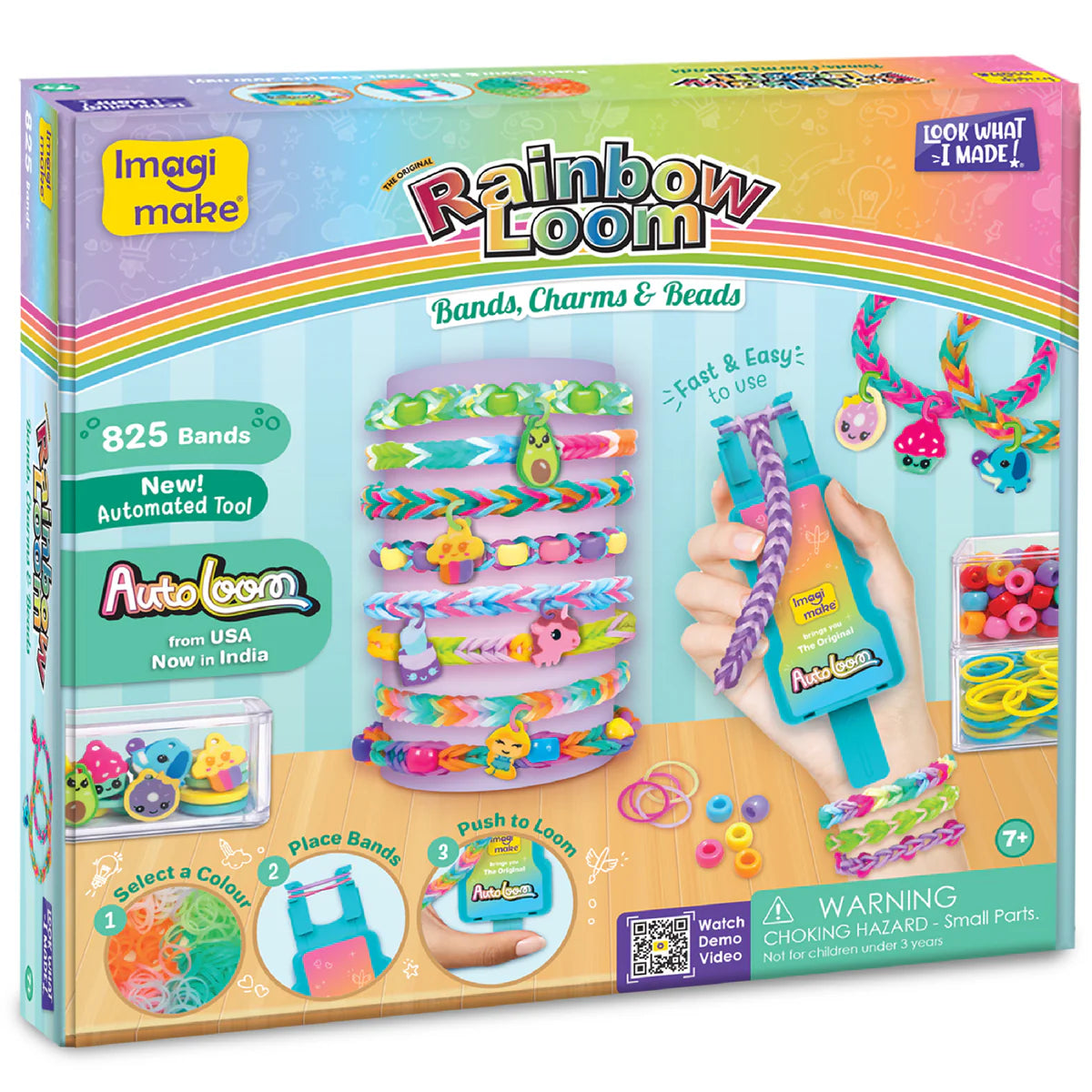 Imagi Make Rainbow Loom Bands, Charms & Beads
