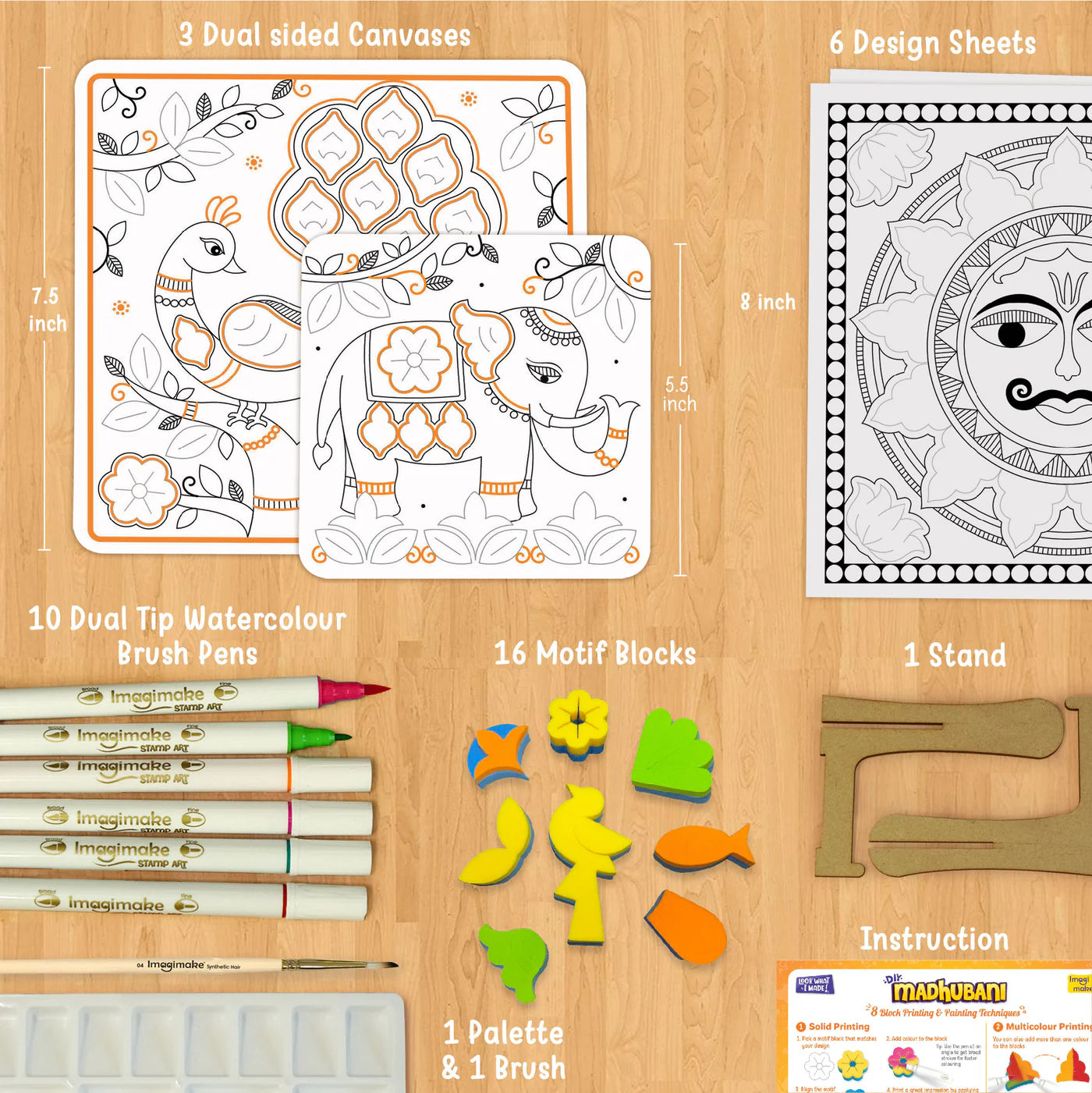 Imagi Make DIY Madhubani Intermediate Patters & Techniques