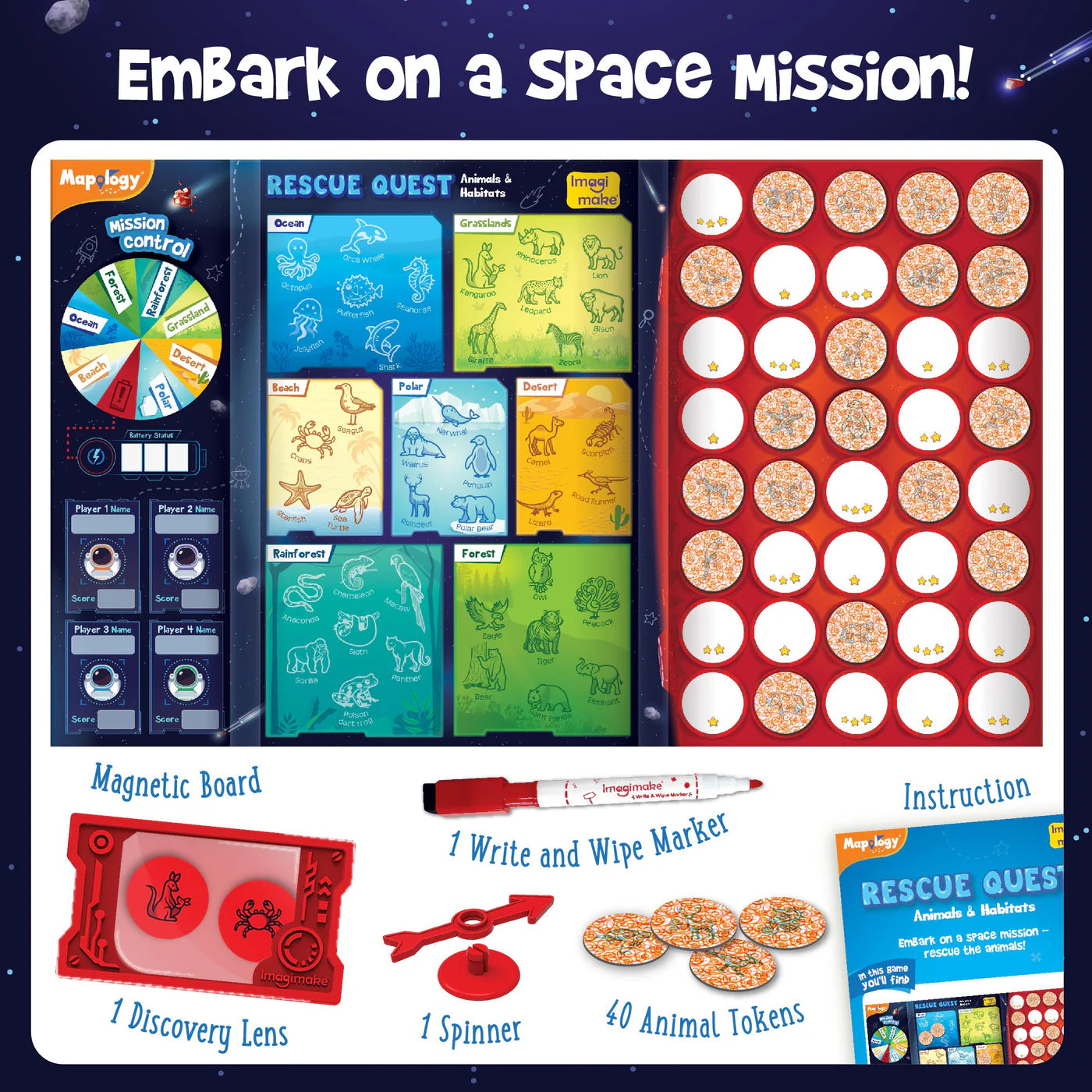 Imagi Make Mapology Rescue Quest Animals & Habitats