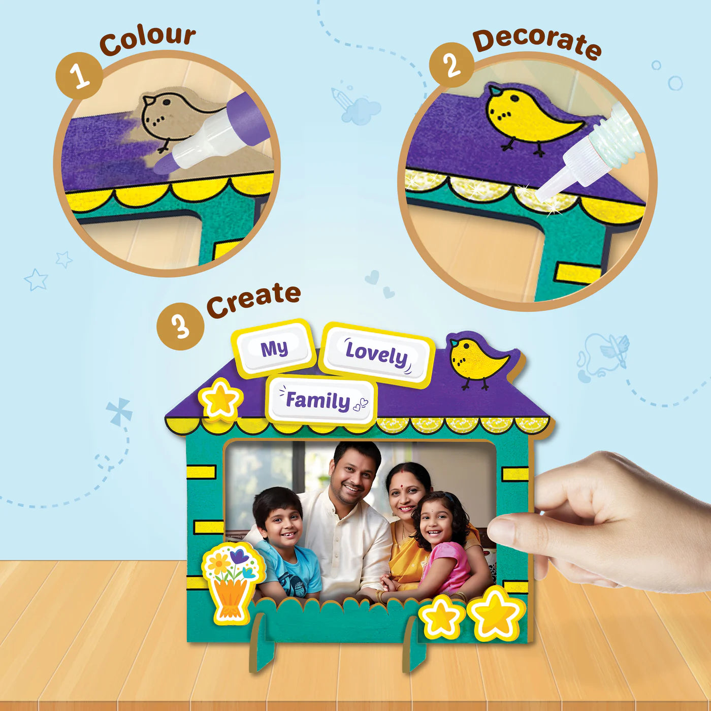 Imagi Make DIY Wood Art Photo Frames