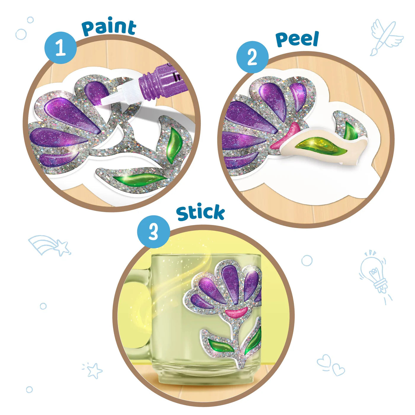 Imagi Make DIY Jelly Stickers Flowers & Butterflies