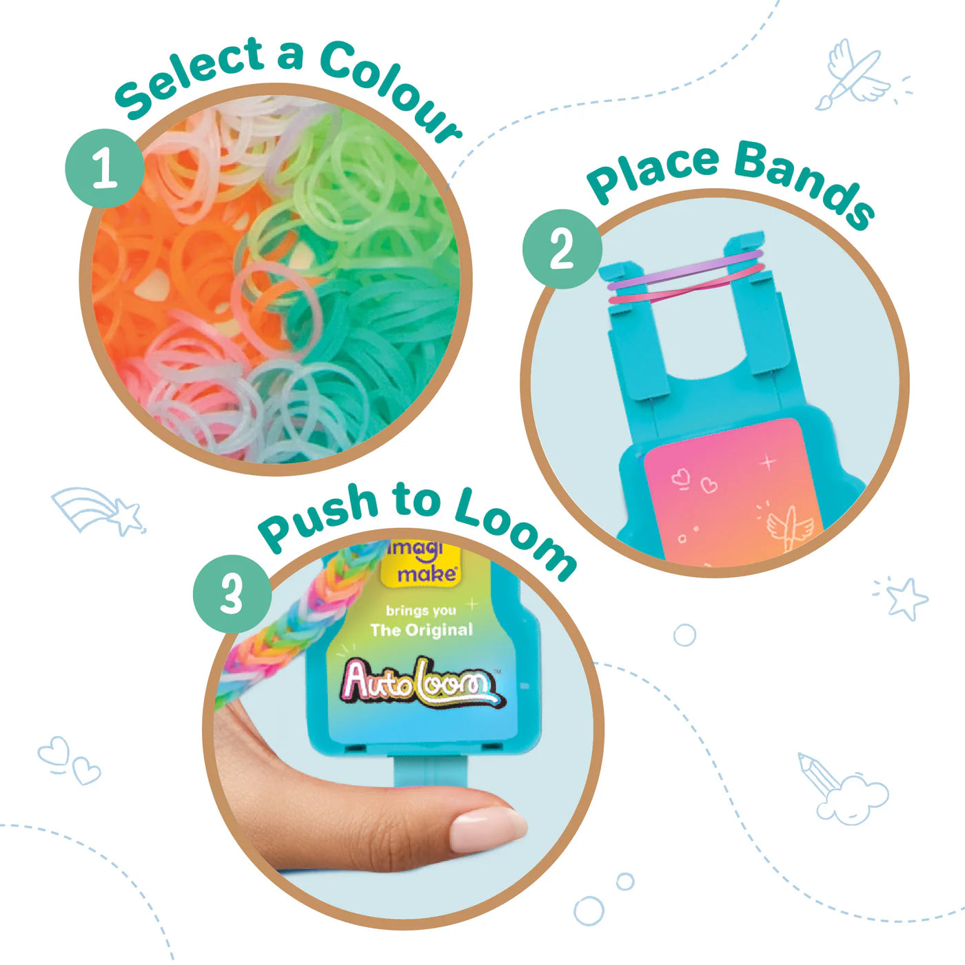 Imagi Make Rainbow Loom Glow In The Dark Kit