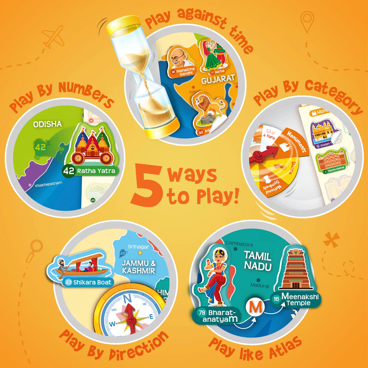 Imagi Make Mapology India Map Wall Chart With Reusable Stickers