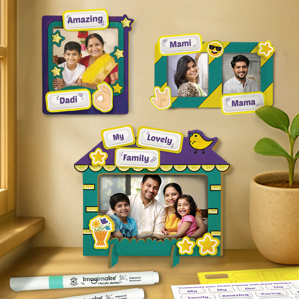 Imagi Make DIY Wood Art Photo Frames