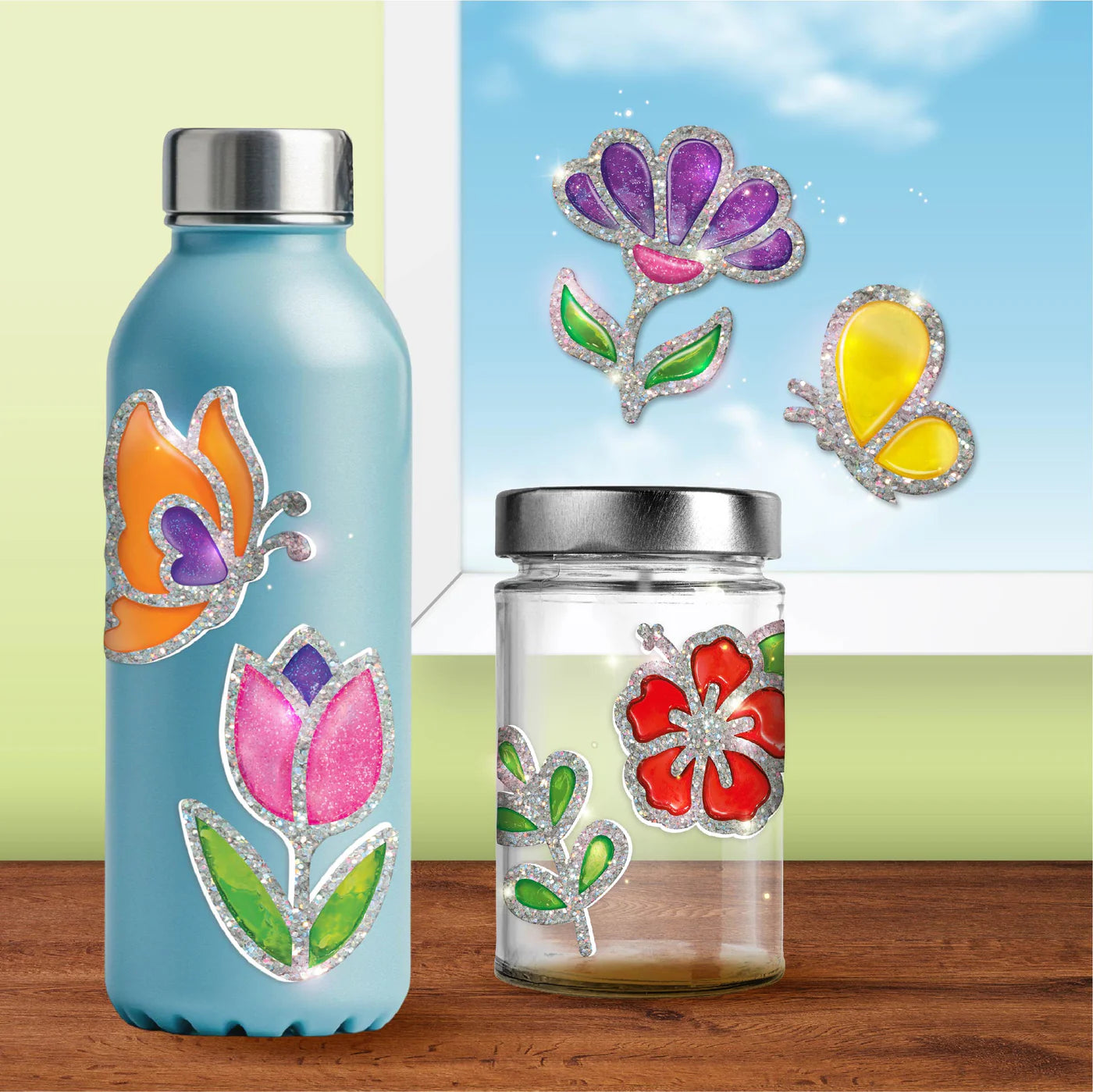 Imagi Make DIY Jelly Stickers Flowers & Butterflies