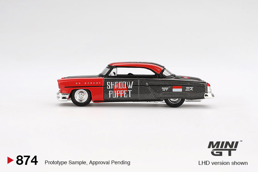 Mini GT Lincoln Capri Hot Rod 1954 "Shadow Puppet" Mini GT X MIZU Diecast 2024 Blister Pack