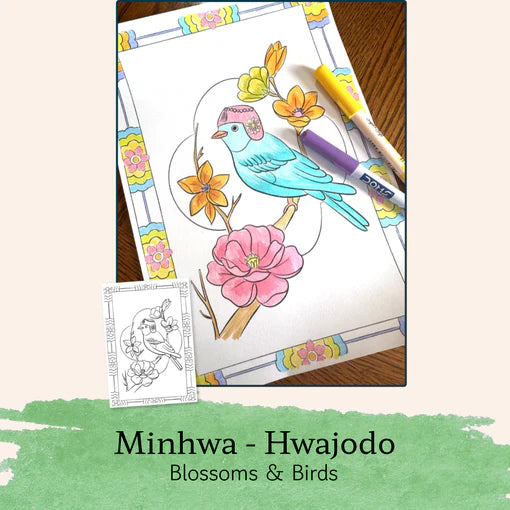 Playkree Korean Echoes Art & Mindfulness Kit: A Creative Journey Through Minhwa, Dancheong & Maedeup