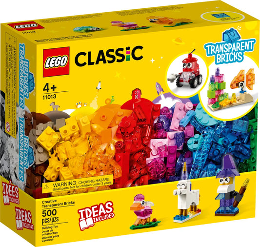 LEGO 11013 Classic Creative Transparent Bricks - 500 Pieces