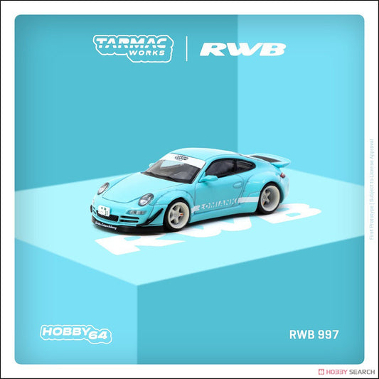 Tarmac 1/64 Porsche RWB 997 Lomianki With Acrylic Case