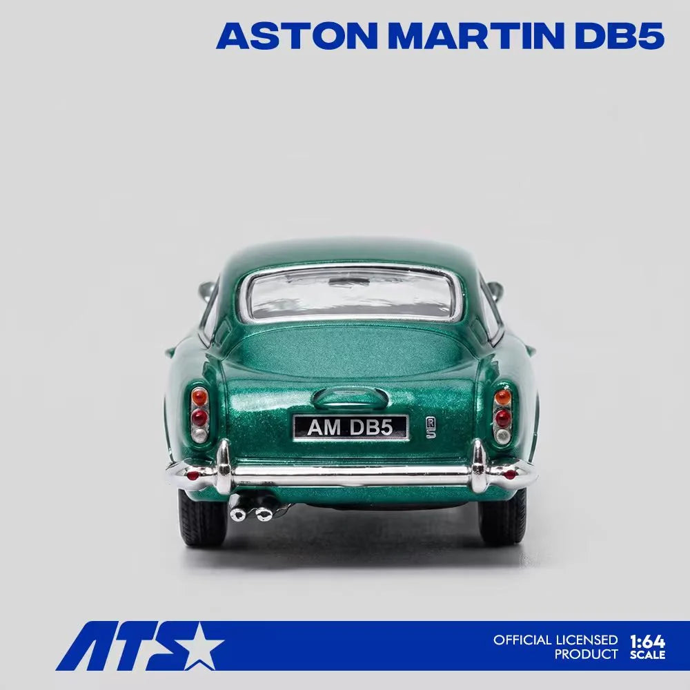 ATS 1/64 Aston Martin DB5 Racing Green With Acrylic Case & Polishing Cloth