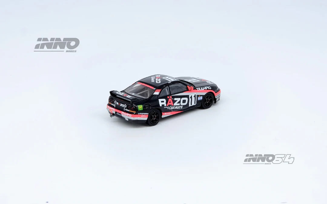 INNO 64 1/64 Nissan Skyline GT-R (R33) #11 "Raza Trampio" Sendan Highland 1995 Winner