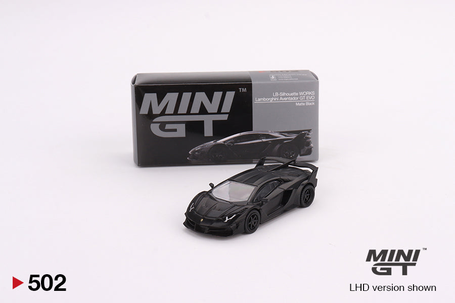 Mini GT Lamborghini Aventador GT EVO LB-Silhouette Works Matte Black