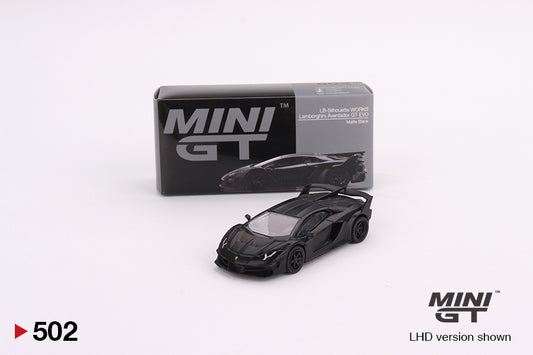 Mini GT Lamborghini Aventador GT EVO LB-Silhouette Works Matte Black