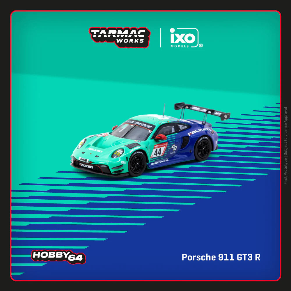Tarmac 1/64 Porsche 911 GT3 R Nurburgring 24H 2023 With Acrylic Case