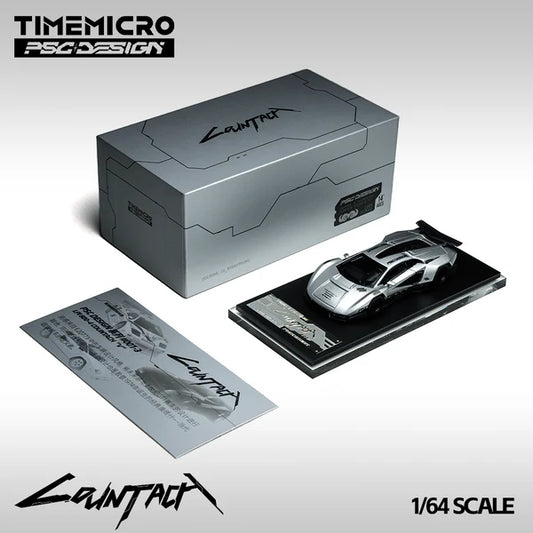 Time Micro X PSC Design Lamborghini Countach V "Silver Bullet" Limited Edition With Acrylic Case