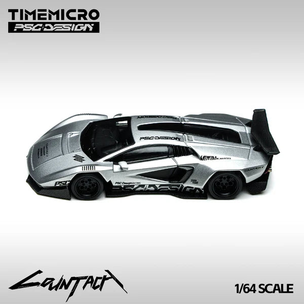 Time Micro X PSC Design Lamborghini Countach V "Silver Bullet" Limited Edition With Acrylic Case