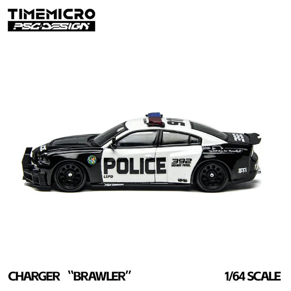 Time Micro X PSC Design 1/64 Charger "Brawler" LSPD With Acrylic Case