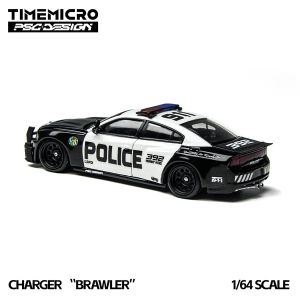 Time Micro X PSC Design 1/64 Charger "Brawler" LSPD With Acrylic Case