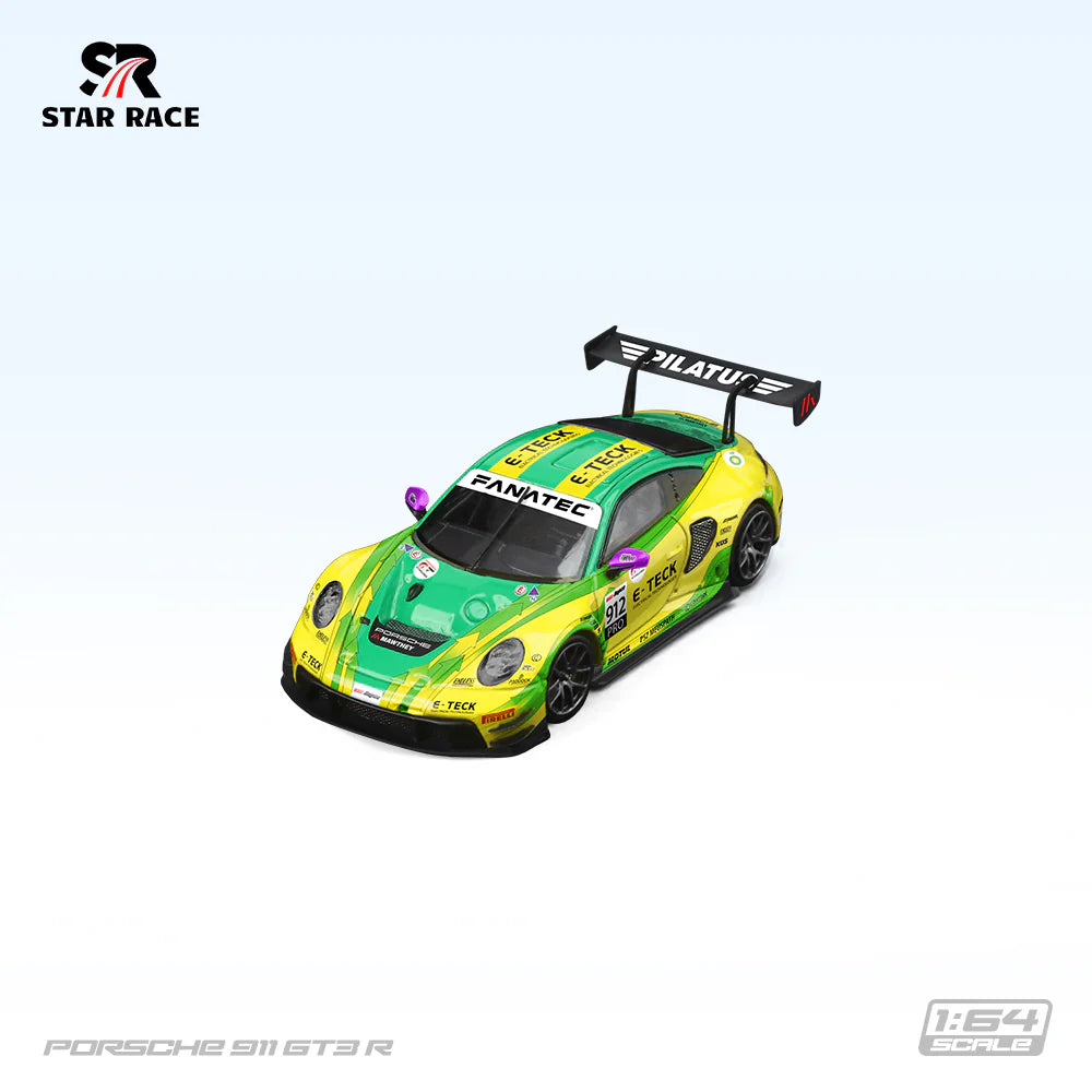 Star Race 1/64 Porsche 911 GT3 R Limited Edition 447/999 With Acrylic Case
