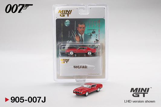 Mini GT Ford Mustang Mach 1 James Bond Edition "Diamonds Are Forever" Japanese Edition Blister Pack