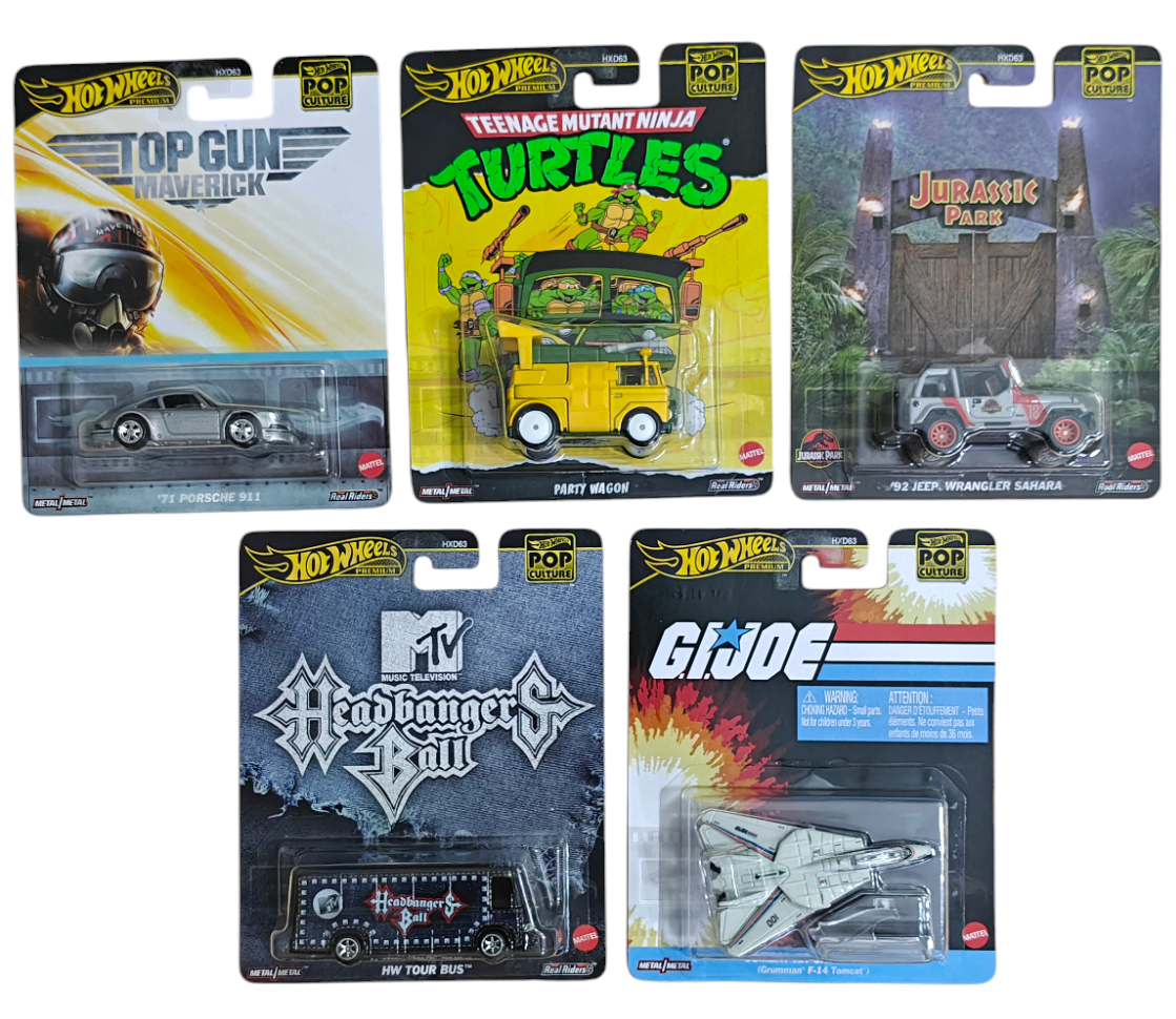 Hot Wheels Pop Culture Set Of 5 Cars