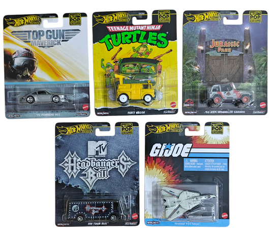 Hot Wheels Pop Culture Set Of 5 Cars