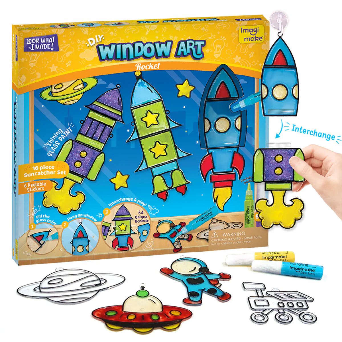 Rocet Window Imagi Make DIY Window Art Rocket – Toy World