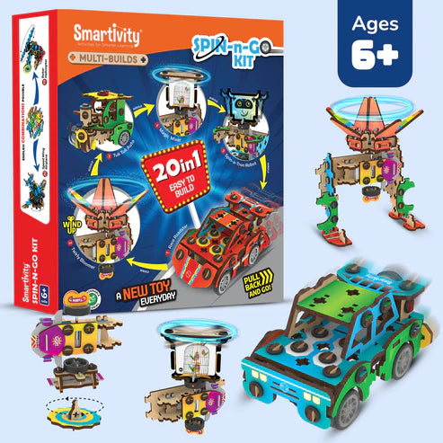 Smartivity Multi-Builds Spin-n-Go Kit | 6-10 years