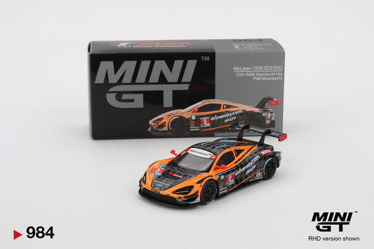 Mini GT McLaren 720S GT3 EVO 2024 IMSA Daytona 24Hrs Pfaff Motorsports