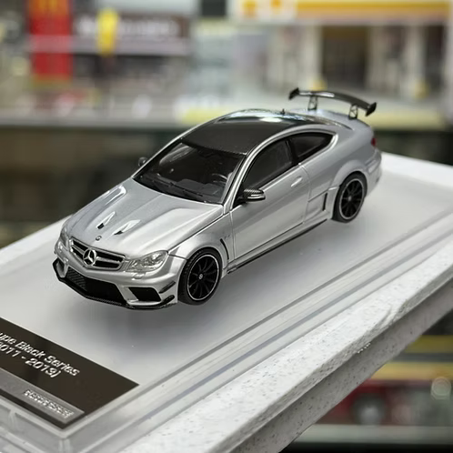 Classic Garage 1/64 Mercedes C63 Coupe Black Series W204 (2011-2013) With Acrylic Case