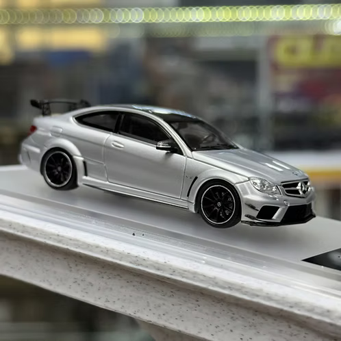 Classic Garage 1/64 Mercedes C63 Coupe Black Series W204 (2011-2013) With Acrylic Case